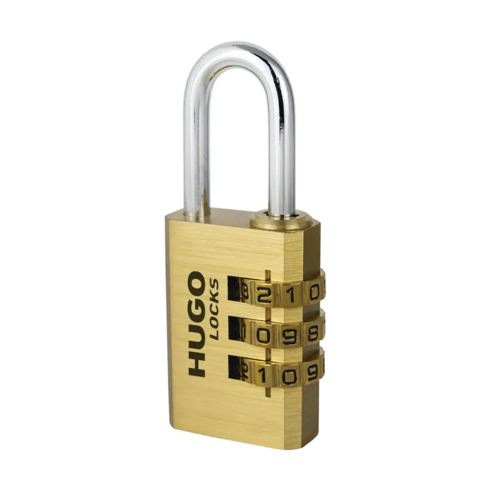 HUGO Locks PB Line réz számzáras lakat 20mm