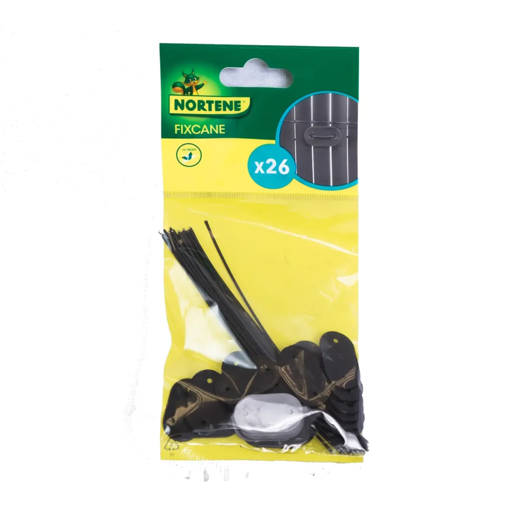 Nortene FIXCANE - Speciális rögzítő mű nádfonatokhoz fekete (26 darab / csomag)