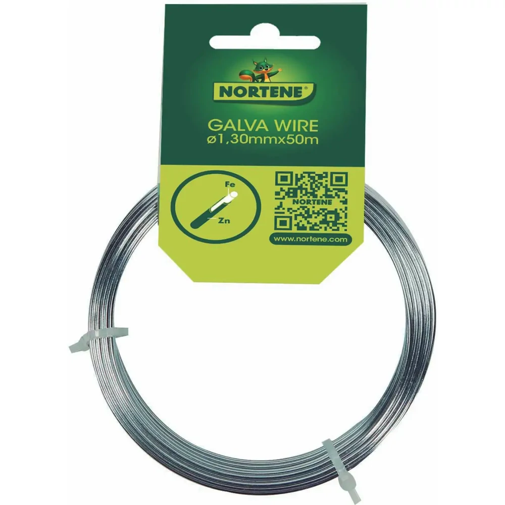 Nortene GALVAWIRE galvanizált dróthuzal 1,3mmx50m ezüst