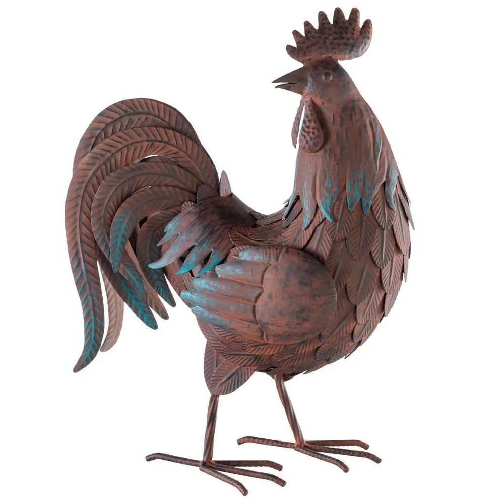 Nortene PICOTI - Dekoratív kakas figura 0,34x0,19x h.0,47 m barna