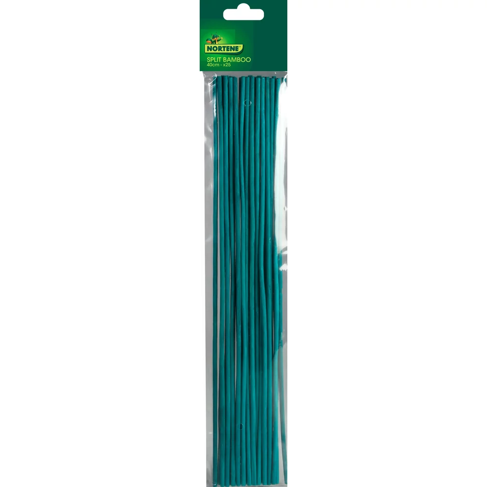 Nortene SPLIT BAMBOO - Festett bambuszpálca 0,4 m zöld (25 db/csomag)