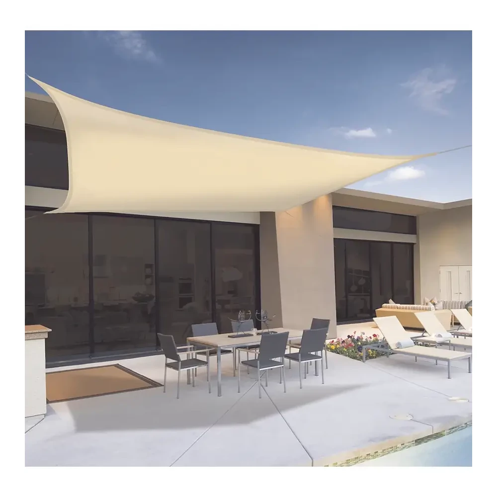 Nortene SUNNET KIT POLYESTER - Napvitorla 5 x 5 m bézs