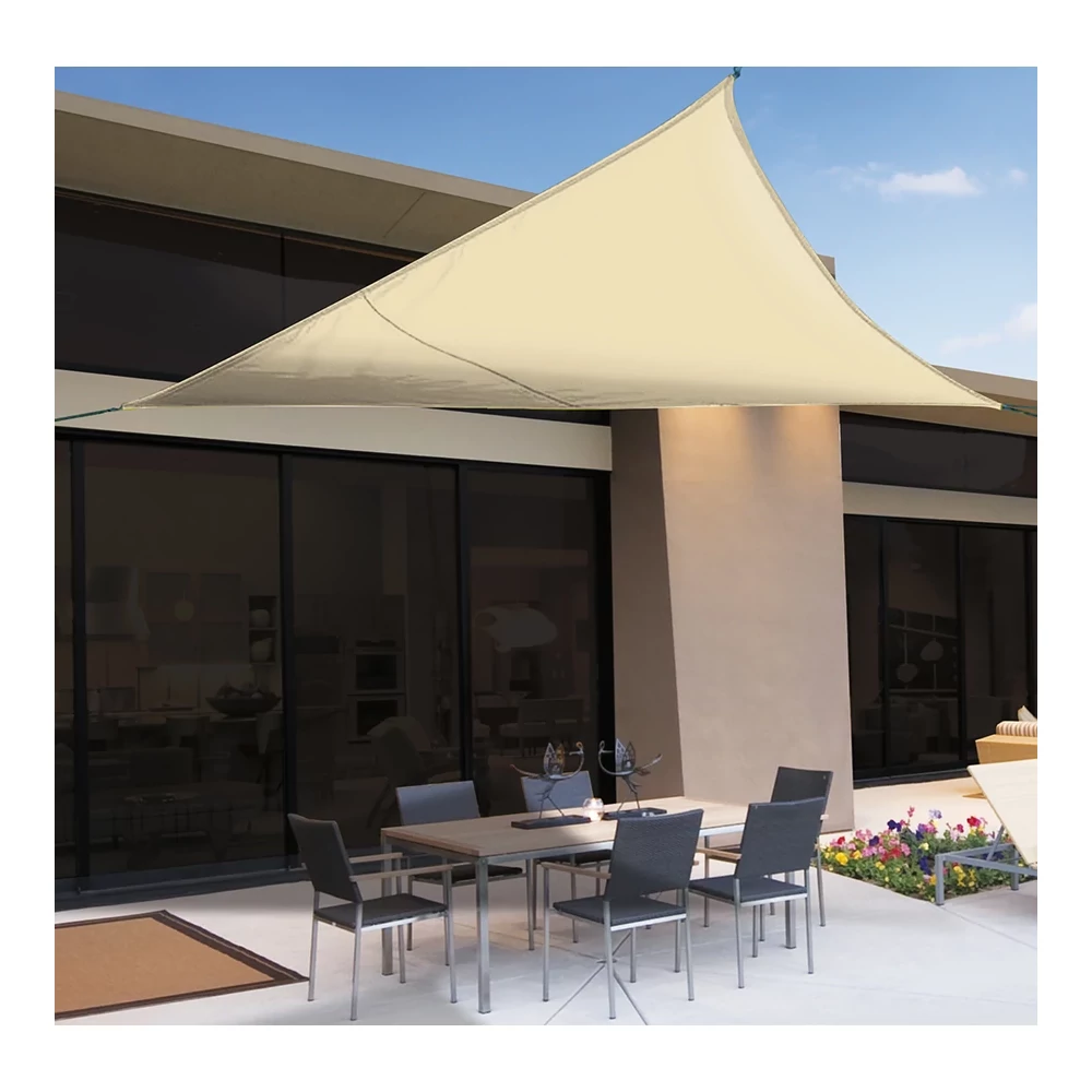 Nortene SUNNET KIT POLYESTER - Napvitorla 5 x 5 x 5 m bézs