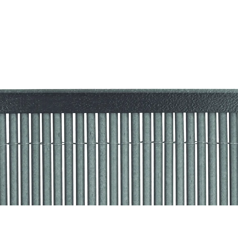 Nortene VIMET LOP PROFILE U - U-alakú lezáró profil Vimet LOP nádkerítéshez 1,5 m antracit