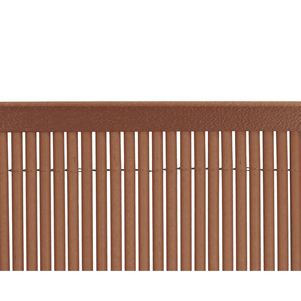 Nortene VIMET LOP PROFILE U - U-alakú lezáró profil Vimet LOP nádkerítéshez 1,5 m sötétbarna