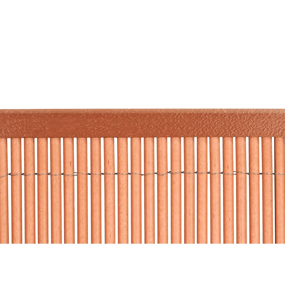 Nortene VIMET LOP PROFILE U - U-alakú lezáró profil Vimet LOP nádkerítéshez 1,5 m vörösesbarna