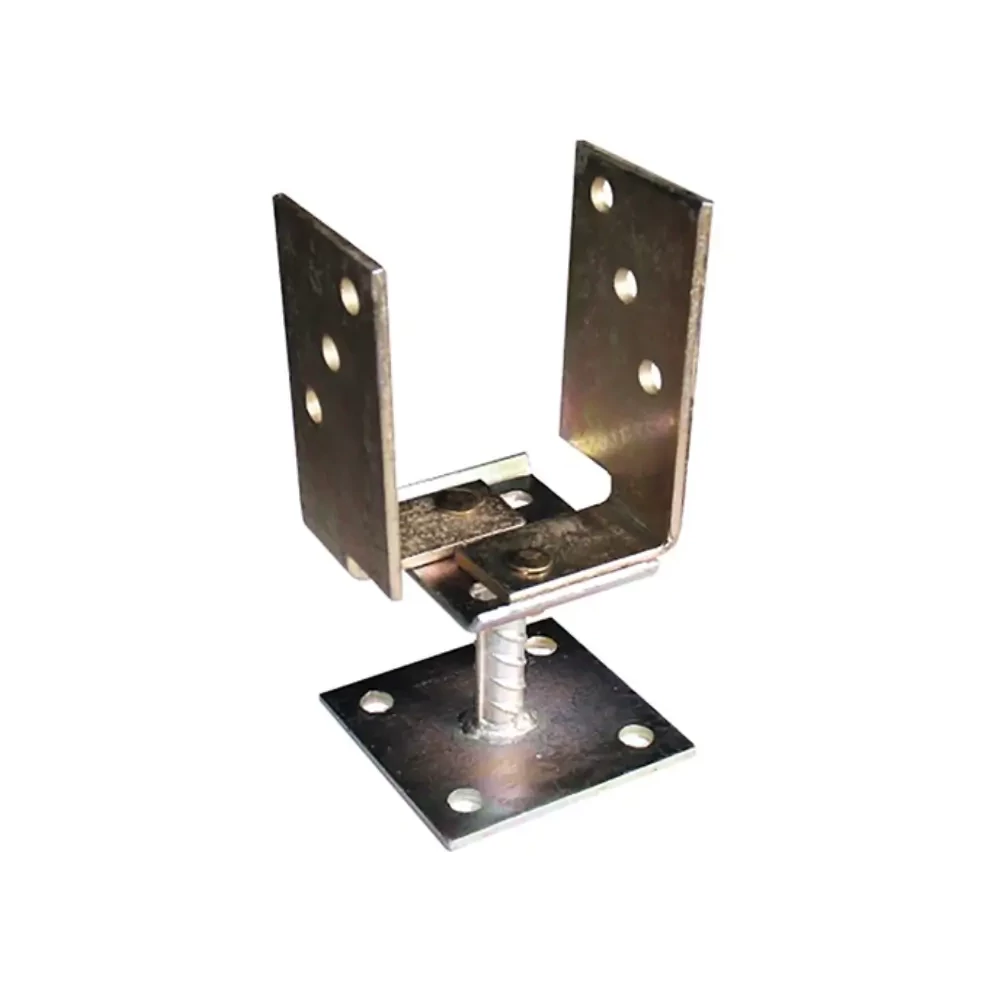 Oszloptalp lecsavarozható állítható sárga horganyzott 70-130mm