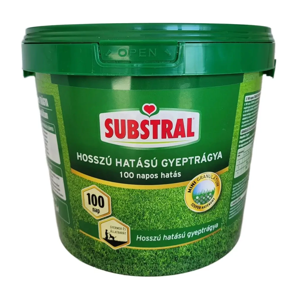Substral Hosszú hatású gyeptrágya 250 m2 - 5 kg