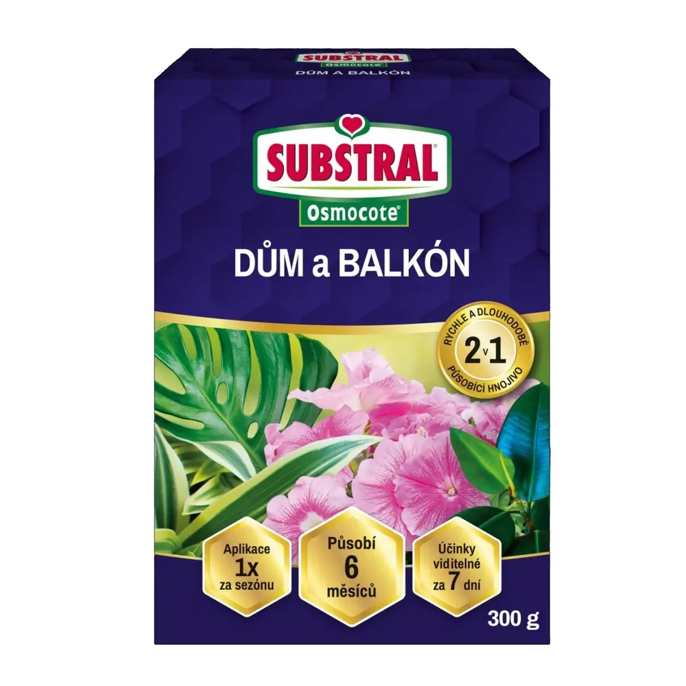 Substral Osmocote 2az1-ben műtrágya balkonnövényekhez 300 g