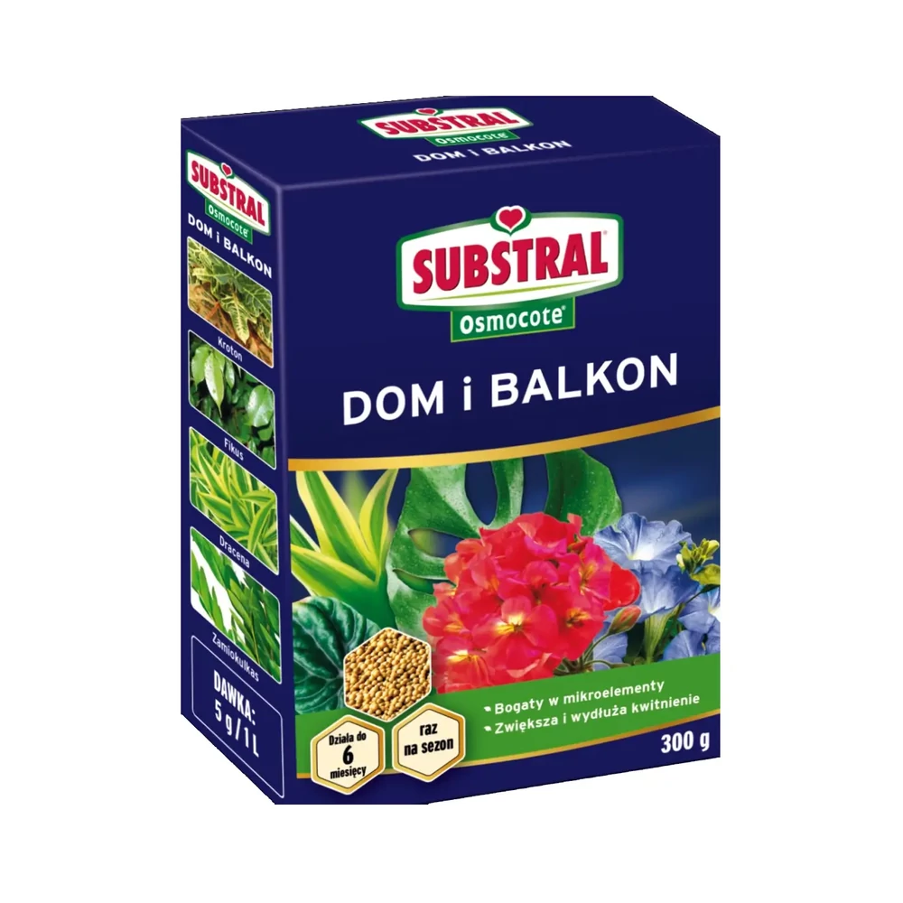 Substral Osmocote Hosszú hatástartamú  virág műtrágya - 6 hónapos hatással 300 g