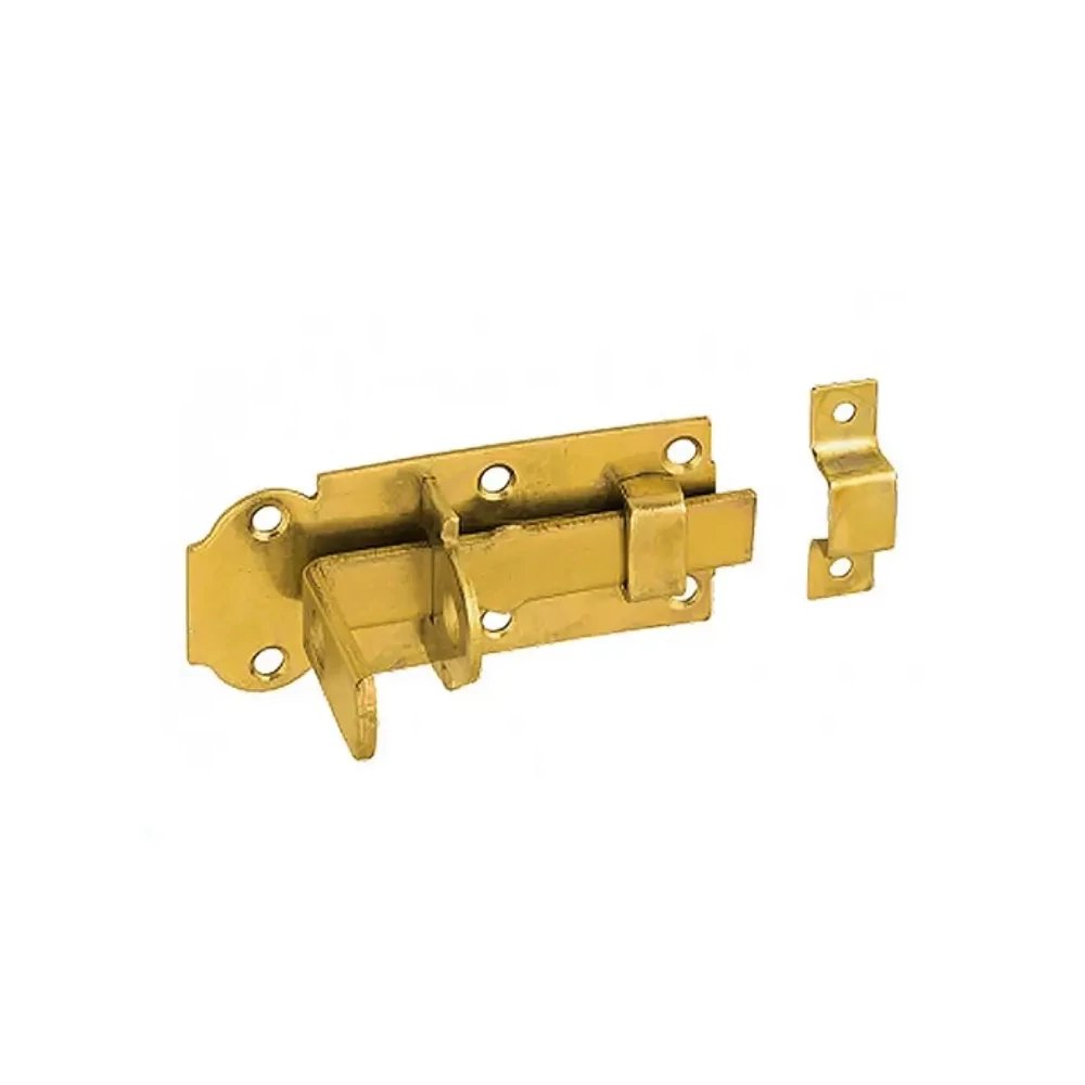 Tolózár + ütköző egyenes lakatolható horganyzott díszes 100x45mm