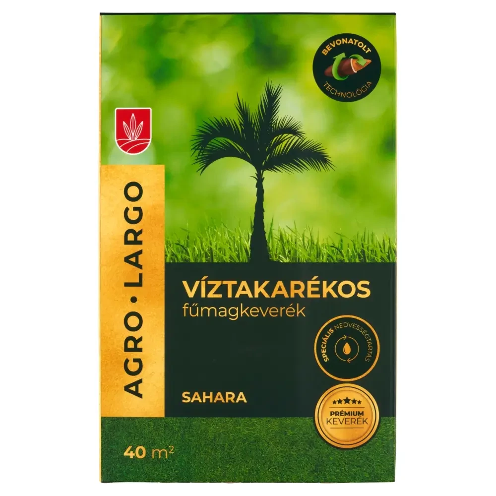 Agro-Largo Sahara víztakarékos extrém szárazságtűrő csávázott fűmag keverék 1kg