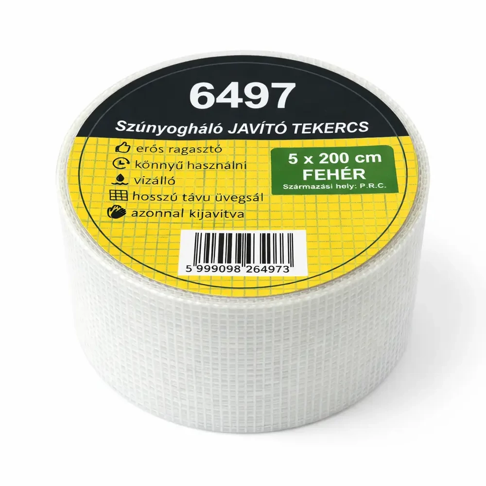 Javító szalag üvegszálas szúnyoghálóhoz 50mm (2m) fehér
