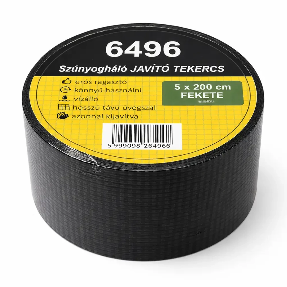 Javító szalag üvegszálas szúnyoghálóhoz 50mm (2m) fekete