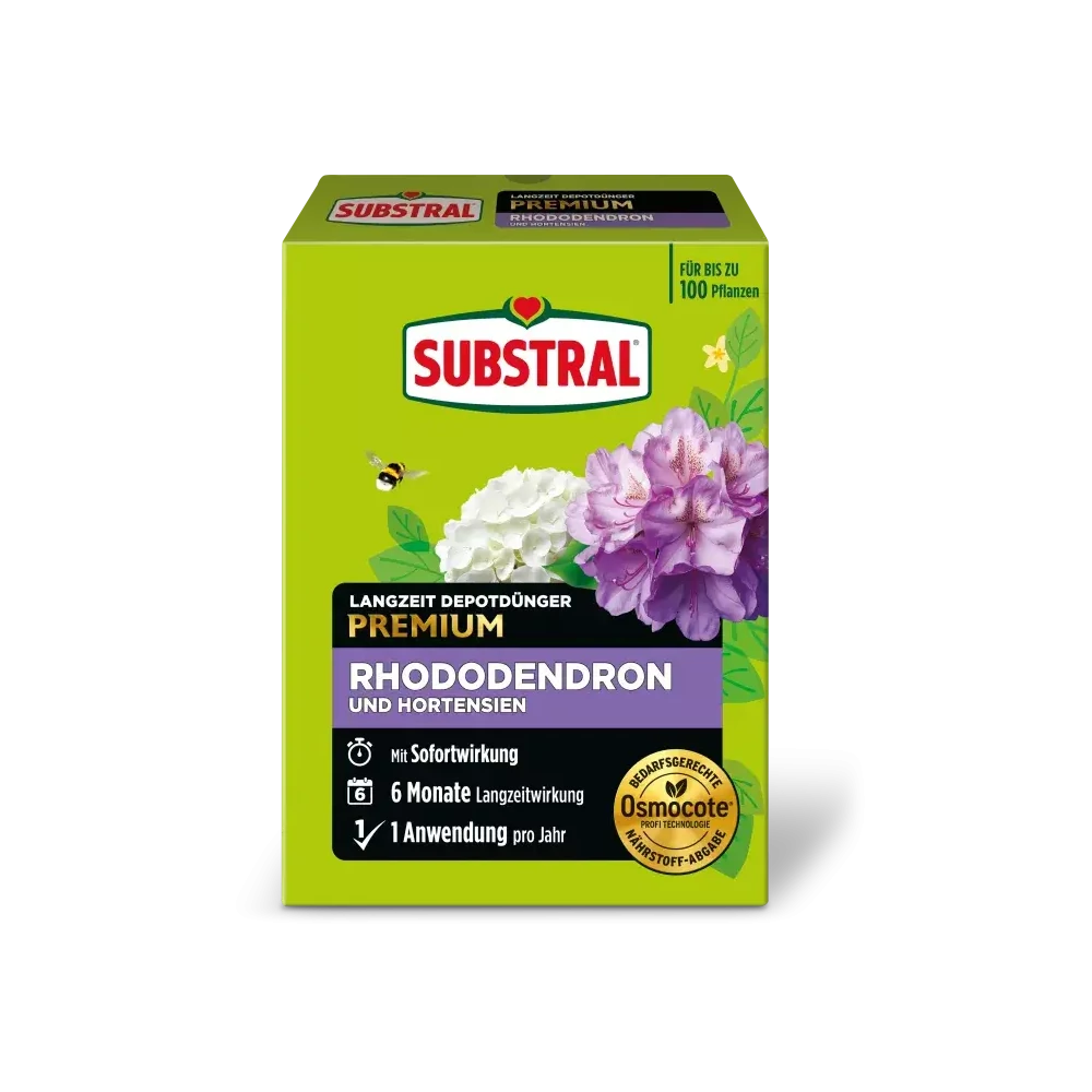 Substral Osmocote Hosszú hatástartamú műtrágya rhododendron, hortenzia és erikafélék számára 750 g