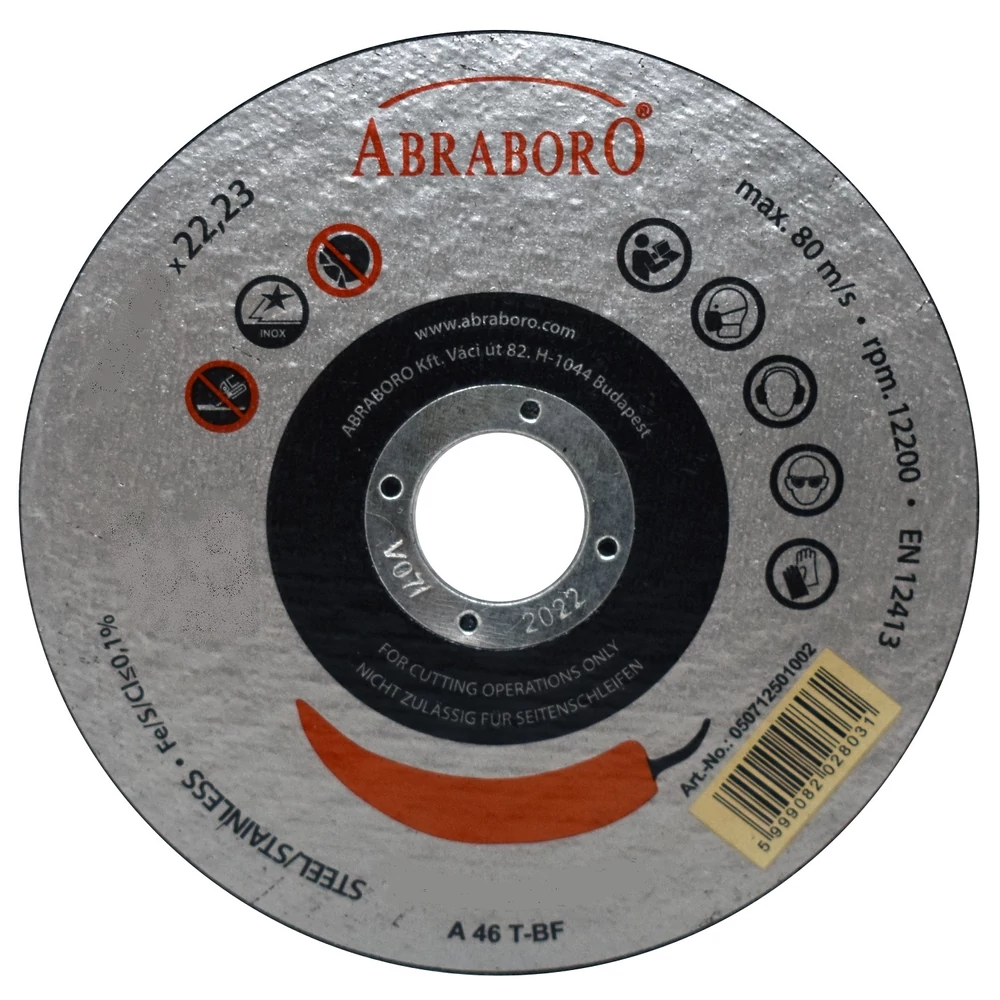 Abraboro Chili Fémvágó Korong 125X1.6mm