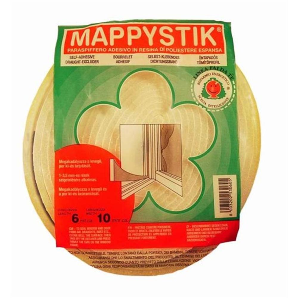 PVC hab tömítő öntapadós 15x6mm 8 m