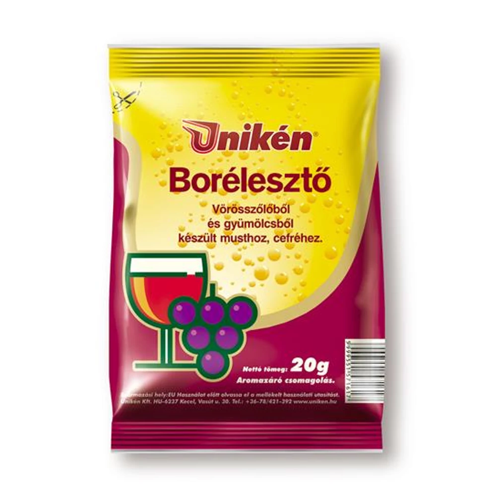 Unikén Borélesztő Vörösszőlő És Gyümölcs 20G