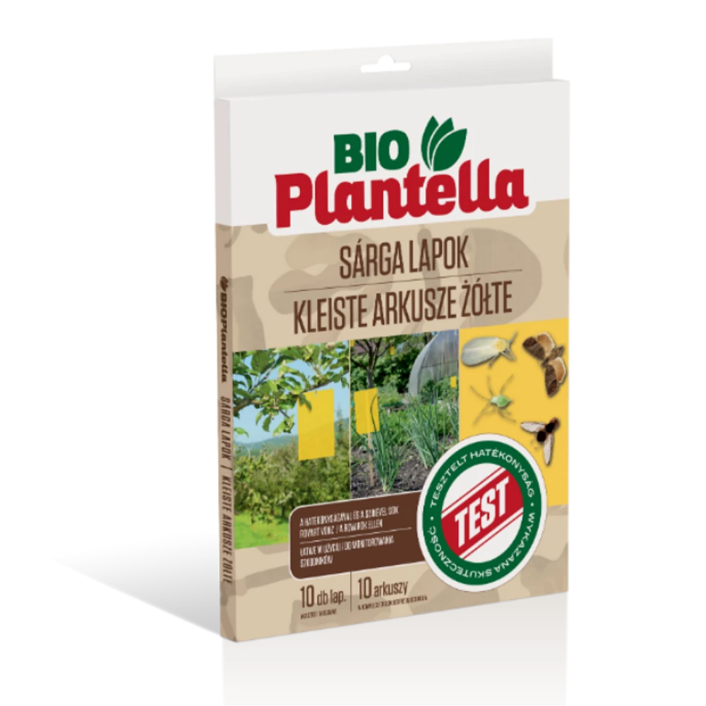 Bioplantella Sárga Rovarfogó Lap Nagy (10db)