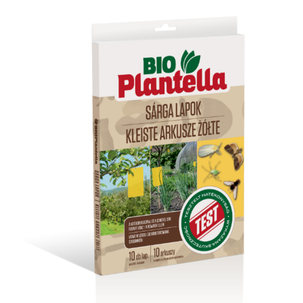 BioPlantella sárga rovarfogó lap NAGY (10db)