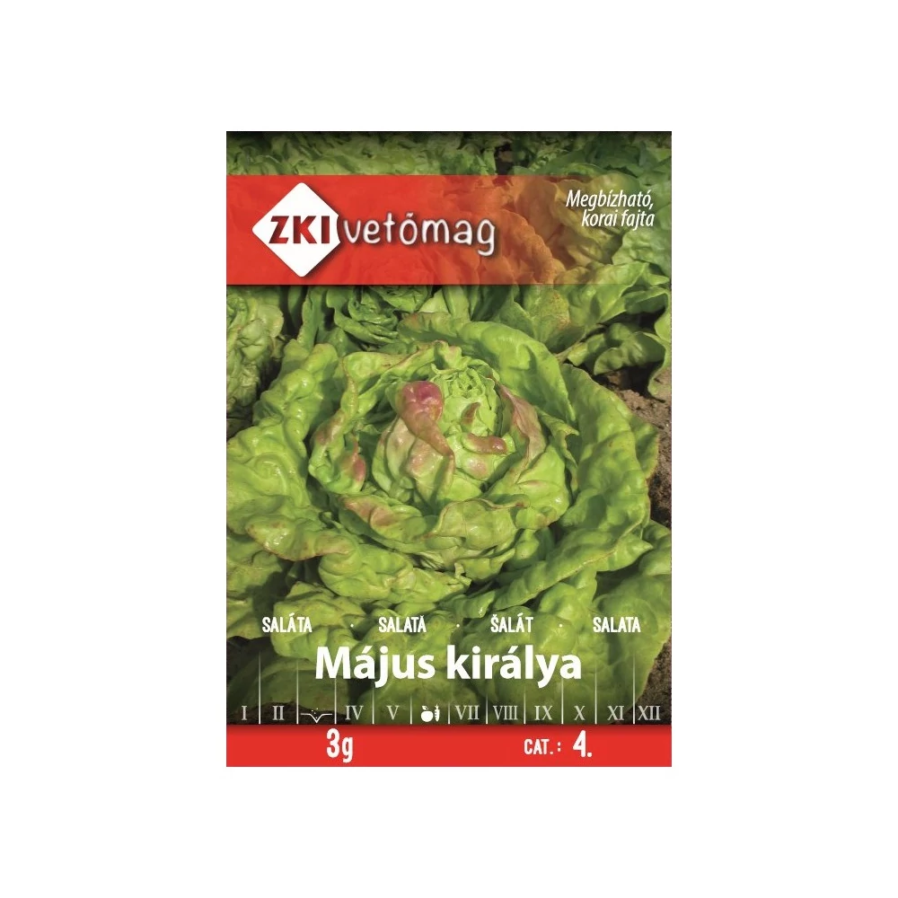 ZKI Saláta (Május Királya) Vetőmag 3G