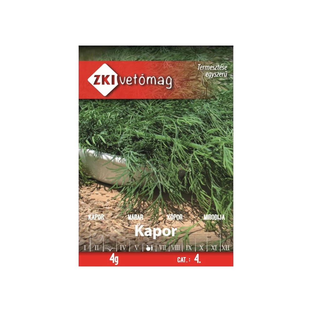 ZKI Kapor Vetőmag 4G