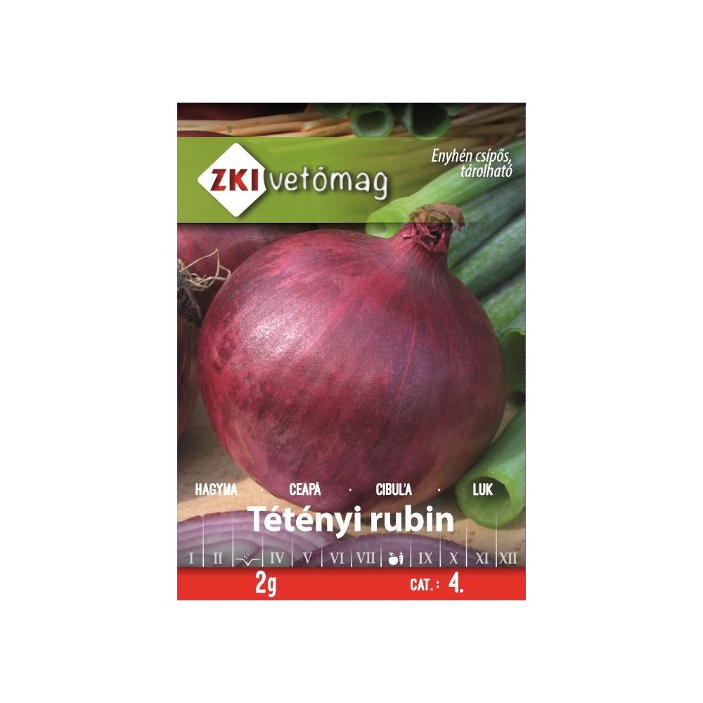 ZKI Lilahagyma (Tétényi Rubin) vetőmag 2g