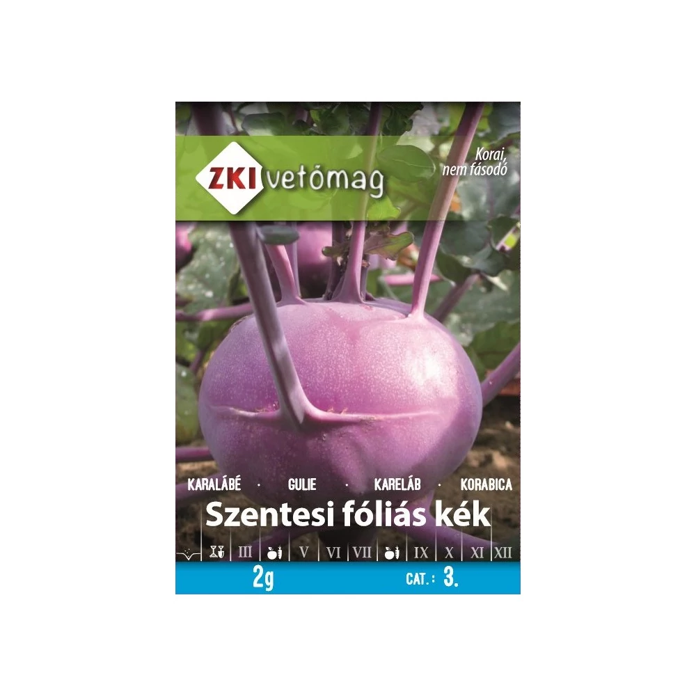 ZKI Karalábé (Szentesi Fóliás Kék) Vetőmag 2G
