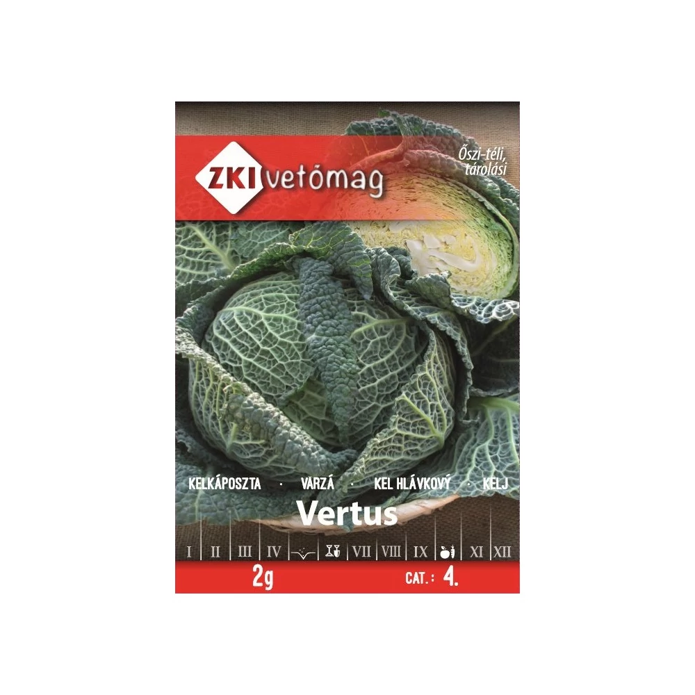 ZKI Kelkáposzta (Vertus) Vetőmag 2G