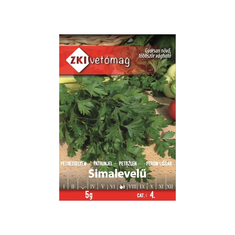ZKI Levélpetrezselyem (Simalevelű) Vetőmag 5G