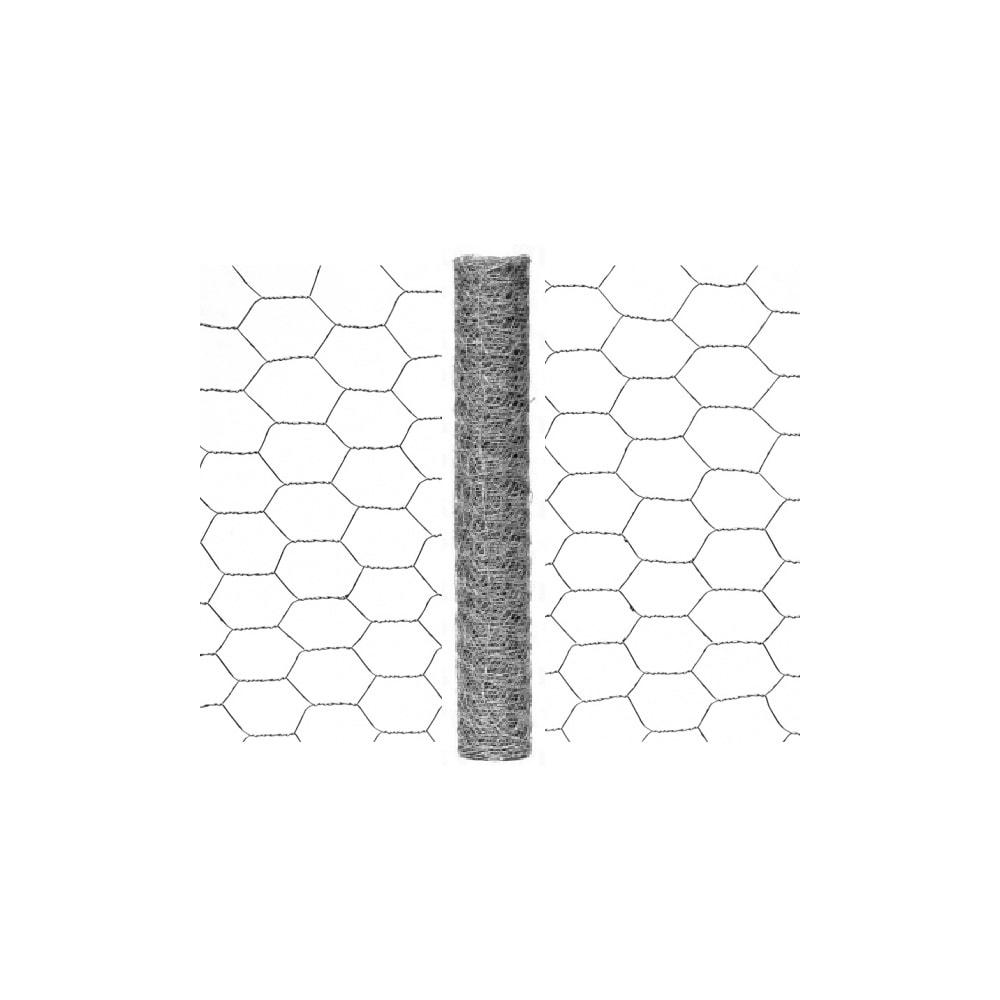 Horganyzott csirkeháló 25m 0,5m 32x32mm