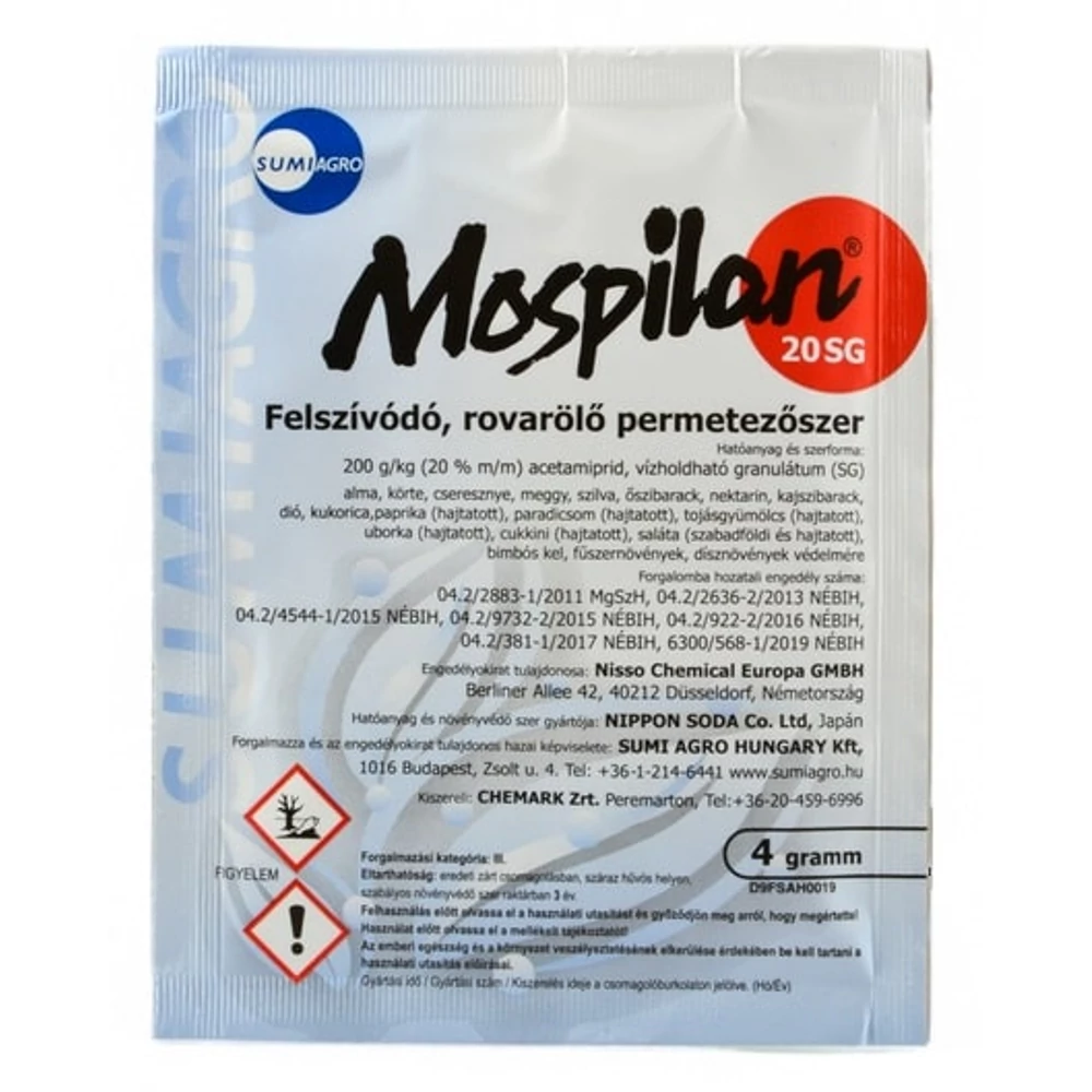 Mospilan 20 Sg Rovarölő Permetezőszer 4G