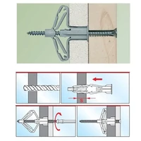 Kép 2/2 - Gipszkartontipli 10X50mm + Csavar 3,5X60mm (12db)