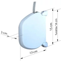 Kép 2/2 - Redőnyautomata Fehér Mini + Heveder (14mm/5M)