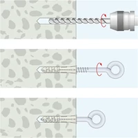 Kép 2/2 - Szemescsavar Famenetes Horganyzott Hegesztett 8X80/120mm