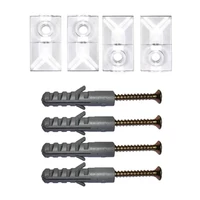 Kép 1/2 - Tükörleszorító Műanyag Áttetsző (4db)