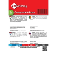 Kép 2/2 - ZKI Cserepezhető Kapor Vetőmag 2G