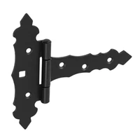 Kép 1/3 - Kapupánt Csuklós Díszes 100X40X70mm Fekete