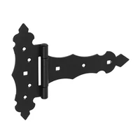 Kép 1/3 - Kapupánt Csuklós Díszes 150X60X90mm Fekete