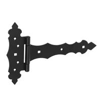 Kép 1/3 - Kapupánt Csuklós Díszes 200X60X90mm Fekete