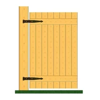 Kép 3/4 - Kapupánt Csuklós Díszes 200X80X50mm Fekete