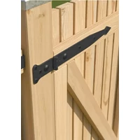 Kép 4/4 - Kapupánt Csuklós Díszes 300X80X50mm Fekete