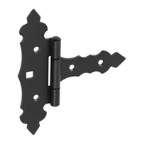 Kép 1/3 - Kapupánt Csuklós Díszes 75X40X70mm Fekete