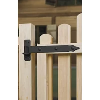 Kép 3/4 - Kapupánt Csapos Erősített 600X35mm D=13mm Fekete