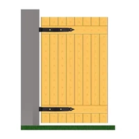 Kép 4/4 - Kapupánt Csapos Erősített 600X35mm D=13mm Fekete