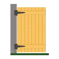 Kép 4/4 - Fekete Kapupánt 200X50X110mm