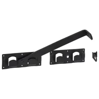 Kép 1/3 - Kapuzár Kétszárnyas Lakatolható 440X70mm Fekete