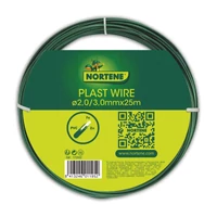 Kép 1/3 - Nortene Plast Wire műanyagozott huzal zöld 2.0/3.0mm (25m)