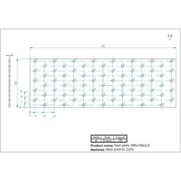 Kép 2/2 - Összekötő lemez horganyzott perforált 100x300x2mm