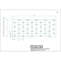 Kép 2/2 - Összekötő lemez horganyzott perforált 80x200x2mm